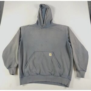 Carhartt Hoodie Mens XL Gray Thrashed Original Fit  Distressed‎ Patina Sun Faded